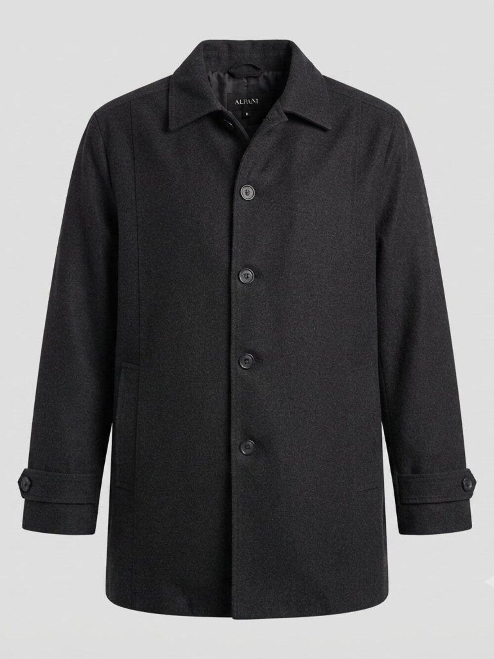 *2-4-$25* Alfani Charcoal Gray Wool Blend Car Coat Jacket XL